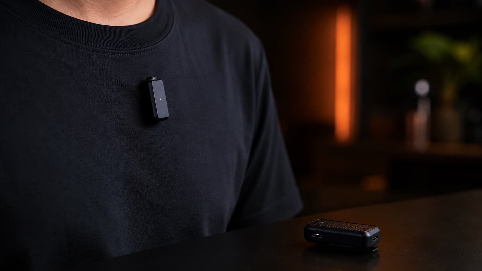 Wireless microphone transmitter and receiver